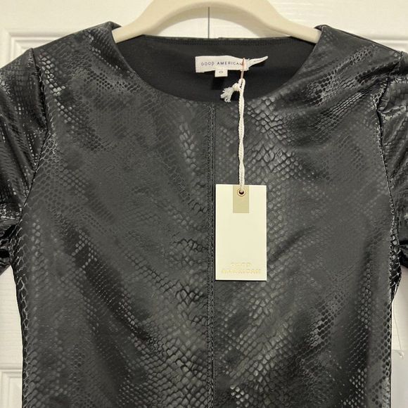 Brand New Good American Snakeskin Bodysuit Size 0 xs - Picture 2 of 12